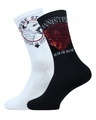 Shop Pack Of 2 Men's Black Game Of Thrones Printed Socks-Front