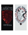 Shop Pack Of 2 Men's Black Game Of Thrones Printed Socks