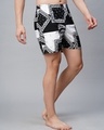Shop Pack of 2 Men's Black & White Paisley Printed Boxers-Full