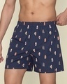Shop Pack of 2 Men's Blue All Over Printed Boxers-Design