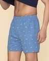 Shop Pack of 2 Men's Blue All Over Printed Boxers-Full