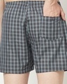 Shop Pack of 2 Men's Blue Checked Boxers
