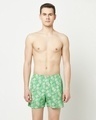 Shop Pack of 2 Men's Green & Blue All Over Printed Boxers-Design