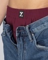 Shop Pack of 2 Men's Midnight Blue & Bold Burgundy Boxers