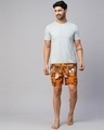 Shop Pack of 2 Men's Orange & Blue All Over Printed Relaxed Fit Boxers