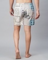Shop Pack of 2 Men's White & Blue All Over Printed Boxers