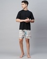 Shop Pack of 2 Men's White & Blue All Over Printed Boxers