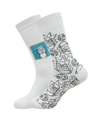 Shop Pack Of 2 Men's White Rick And Morty Printed Socks-Front