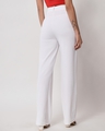 Shop Pack of 2 Women's White & Black Straight Fit Trousers