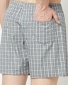 Shop Pack of 3 Men's Multicolor Checked Boxers