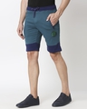 Shop Men's Blue Fashion Collabs Zipper Shorts-Design