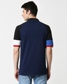 Shop Pageant Blue Half Sleeve Raglan Shoulder Cut & Sew Polo-Full