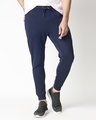 Shop Men's Blue Joggers-Front