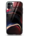 Shop Paint Swirls iPhone 11 Glass Mobile Cover-Front