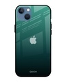 Shop Palm Green Premium Glass Cover For iPhone 13 mini (Impact Resistant, Matte Finish)-Front