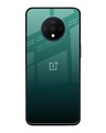 Shop Palm Green Premium Glass Case For OnePlus 7T(Shock Proof, Scratch Resistant)-Front