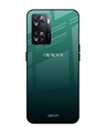 Shop Palm Green Premium Glass Case for OPPO A77s (Shock Proof,Scratch Resistant)-Front