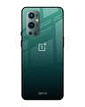 Shop Palm Green Premium Glass Cover For OnePlus 9 Pro (Impact Resistant, Matte Finish)-Front