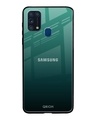 Shop Palm Green Premium Glass Cover For Samsung Galaxy M31 Prime(Impact Resistant, Matte Finish)-Front