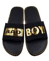 Shop Badboy Style Gold Slipper Flipflops Slides For Men-Full
