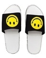 Shop Big Smiley White Slipper Flipflops Slides For Men-Design