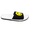 Shop Big Smiley White Slipper Flipflops Slides For Men