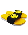Shop Big Smiley Yellow Slipper Flipflops Slides For Men-Full