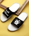 Shop Charlie White Slipper Flipflops Slides For Men-Front