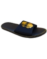 Shop Flat Baba Gold Slipper Flipflops Slides For Men