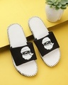 Shop Flat Baba White Slipper Flipflops Slides For Men-Front