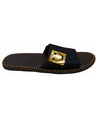 Shop Flat Ch Smiley Gold Slipper Flipflops Slides For Men-Full