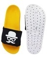 Shop Flat Mooch Yellow Slipper Flipflops Slides For Men-Design