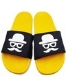 Shop Flat Mooch Yellow Slipper Flipflops Slides For Men-Full