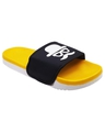 Shop Flat Mooch Yellow Slipper Flipflops Slides For Men
