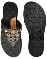 Shop V Stone Black Slipper Slides Flipflops For Women-Design