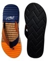Shop V Tricolor Orange Slipper Flipflops Slides For Men-Design