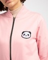 Shop Panda Badge Zipper Bomber Jacket