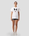 Shop Panda Bow Boyfriend T-Shirt-Full