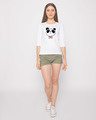 Shop Panda Bow Round Neck 3/4th Sleeve T-Shirt-Design