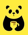 Shop Panda Coffee Full Sleeve T-Shirt Pineapple Yellow
