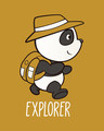 Shop Panda Explorer Scoop Neck Full Sleeve T-Shirt-Full