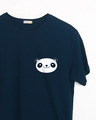 Shop Panda Face Pocket Half Sleeve T-Shirt-Front