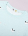 Shop Panda Fun Aop Plain Half Sleeves T-Shirt
