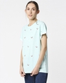 Shop Women's Sky Blue Panda Fun AOP Boyfriend T-shirt-Design