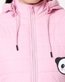 Shop Panda Logo Puffer Jacket with Detachable Hood