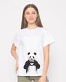 Shop Panda Love Boyfriend T-Shirt-Front