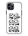 Shop Panda Mood Premium Glass Cover for Apple iPhone 13 Pro Max-Front