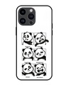 Shop Panda Mood Premium Glass Cover for Apple iPhone 14 Pro Max-Front