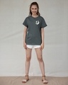 Shop Panda Moon Boyfriend T-Shirt-Design
