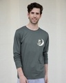 Shop Panda Moon Full Sleeve T-Shirt-Front
